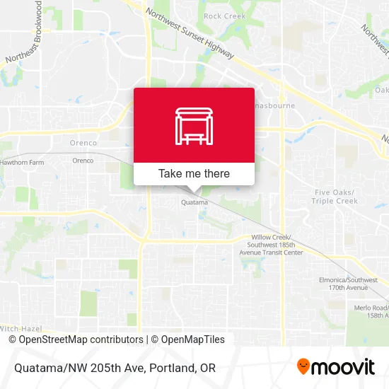 Mapa de Quatama/NW 205th Ave