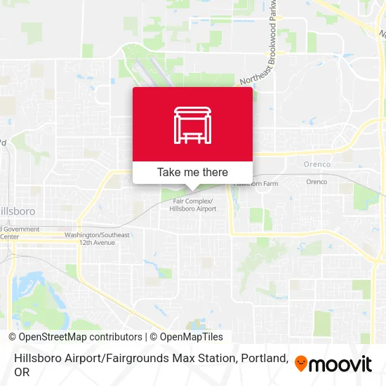 Mapa de Hillsboro Airport / Fairgrounds Max Station