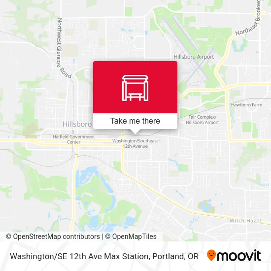 Mapa de Washington / SE 12th Ave Max Station