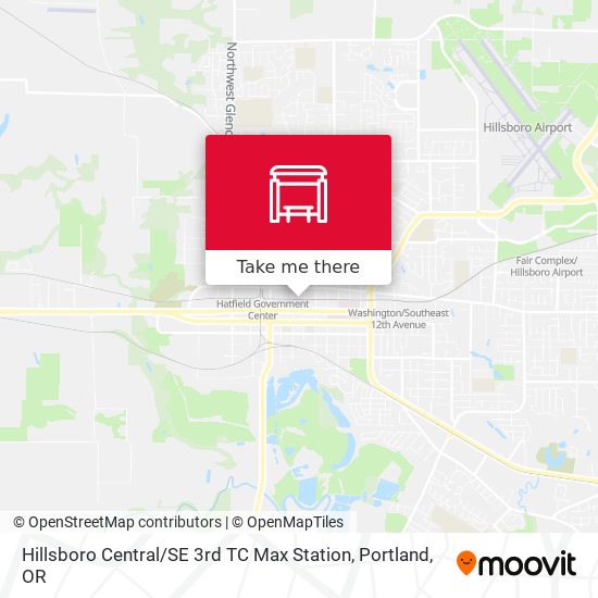 Hillsboro Central / SE 3rd TC Max Station map
