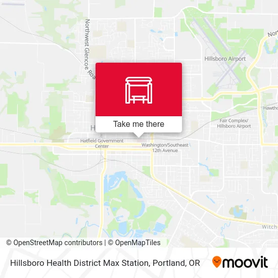 Hillsboro Health District Max Station map