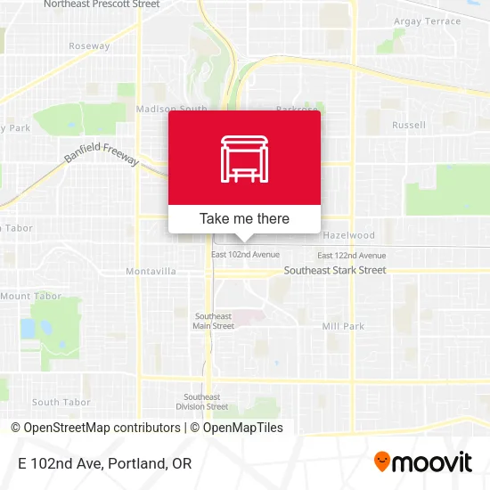 E 102nd Ave map