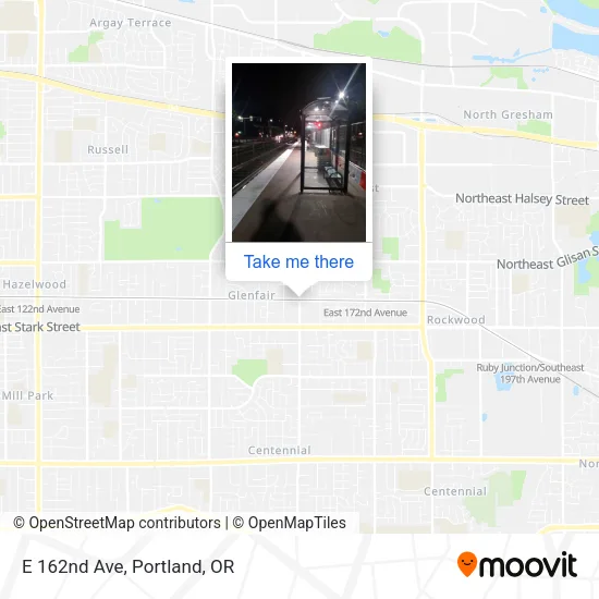 Mapa de E 162nd Ave