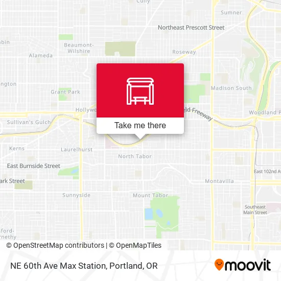 Mapa de NE 60th Ave Max Station