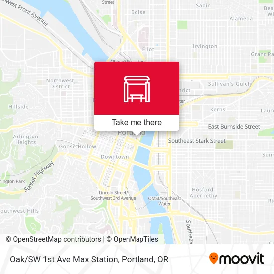 Mapa de Oak/SW 1st Ave Max Station