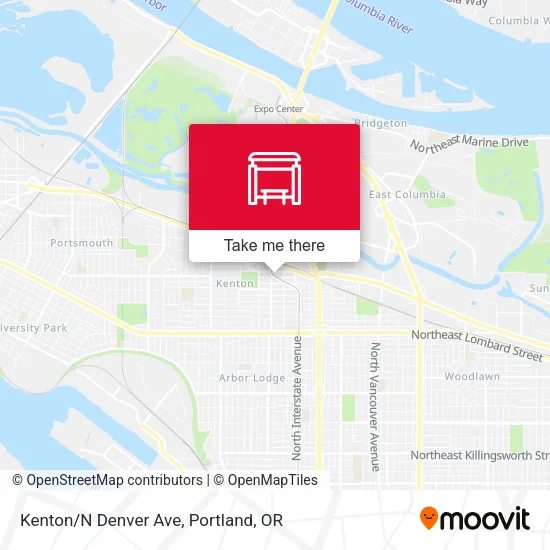 Mapa de Kenton/N Denver Ave
