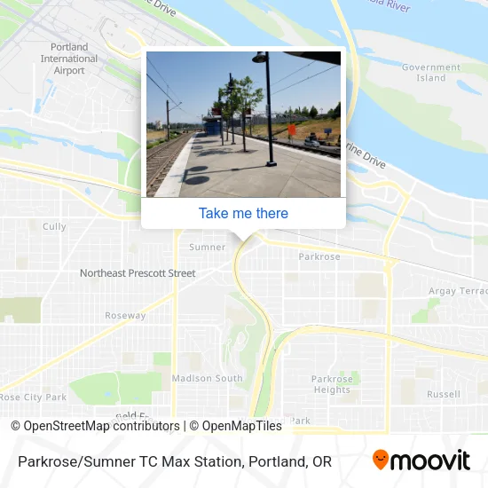 Mapa de Parkrose/Sumner TC Max Station