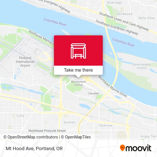Mapa de Mt Hood Ave