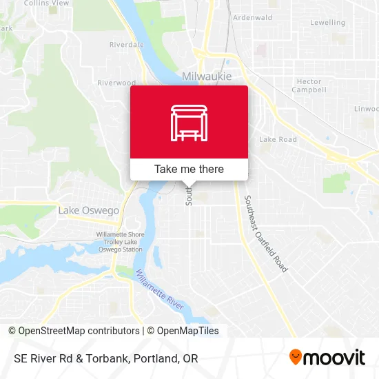 SE River Rd & Torbank map