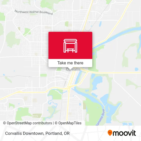 Corvallis Downtown map