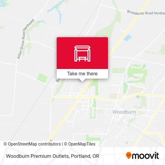 Woodburn Premium Outlets map