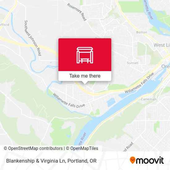 Blankenship & Virginia Ln map