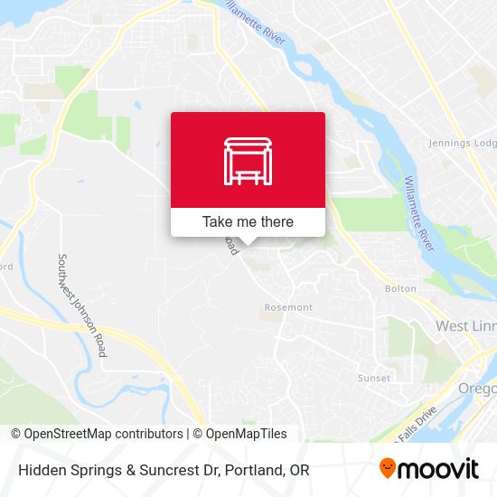 Mapa de Hidden Springs & Suncrest Dr