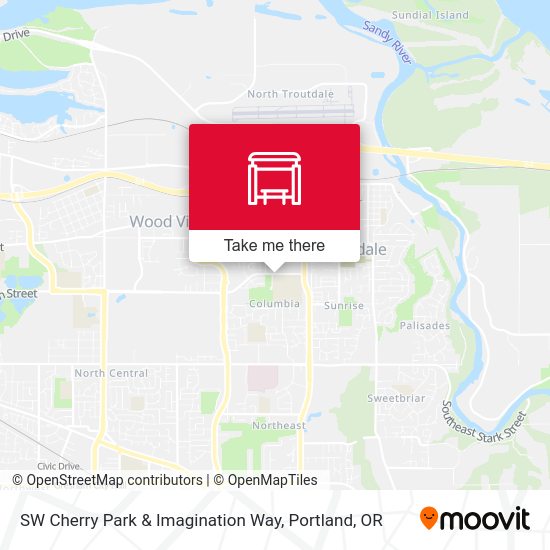 Mapa de SW Cherry Park & Imagination Way