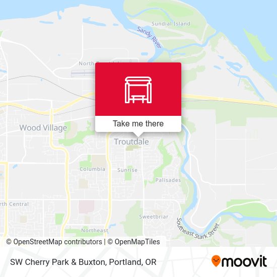 SW Cherry Park & Buxton map