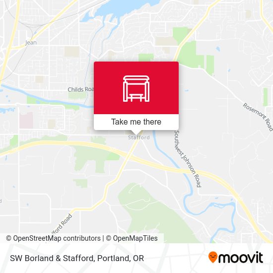 SW Borland & Stafford map