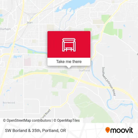 SW Borland & 35th map
