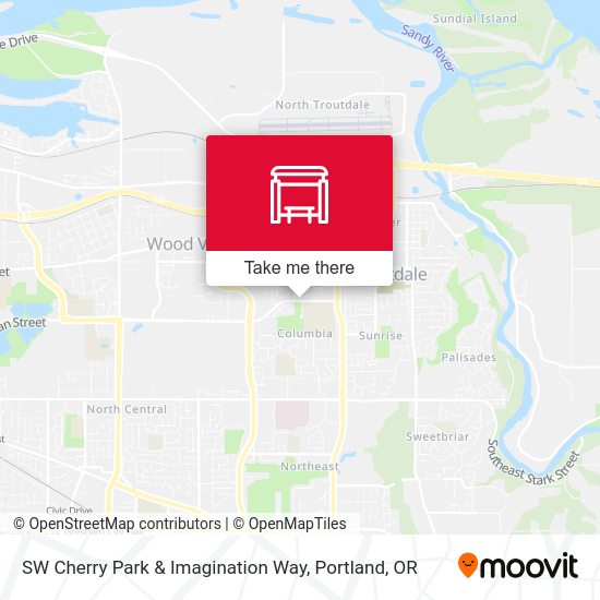 Mapa de SW Cherry Park & Imagination Way