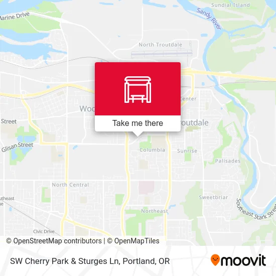 SW Cherry Park & Sturges Ln map