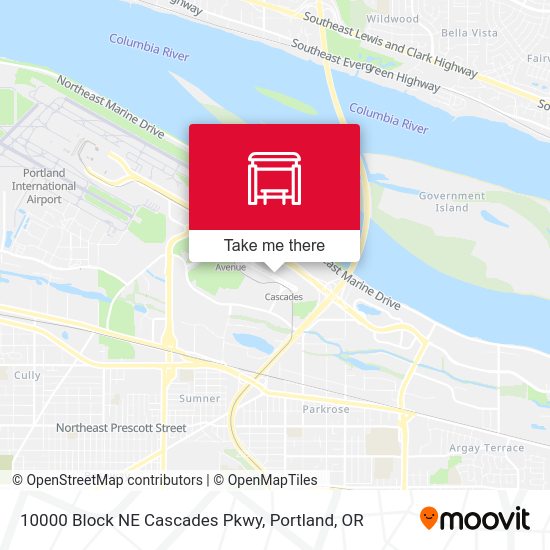 10000 Block NE Cascades Pkwy map