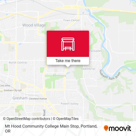 Mapa de Mt Hood Community College Main Stop