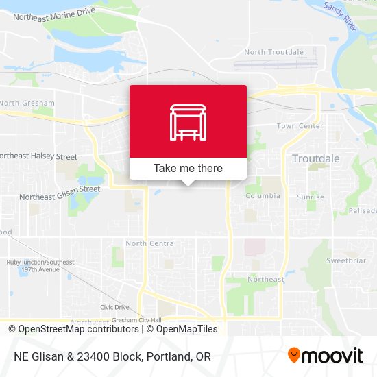 NE Glisan & 23400 Block map