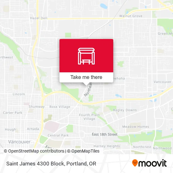 Saint James 4300 Block map