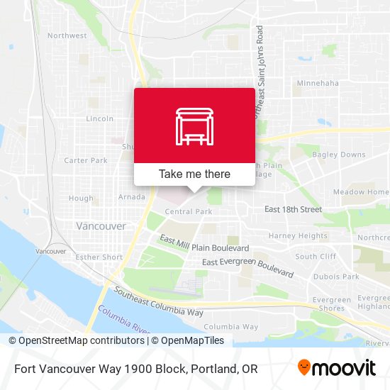Mapa de Fort Vancouver Way 1900 Block