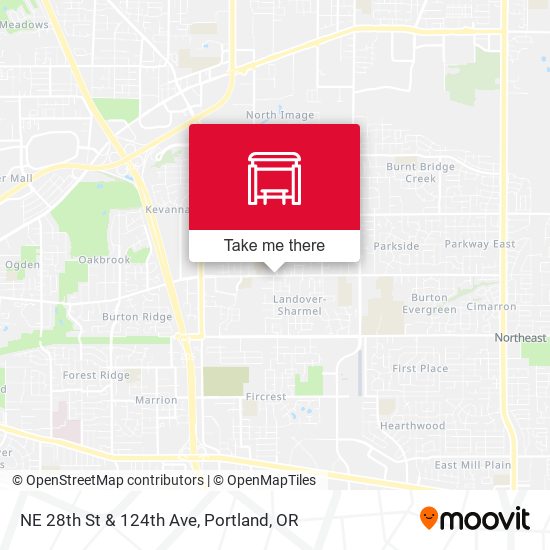 NE 28th St & 124th Ave map