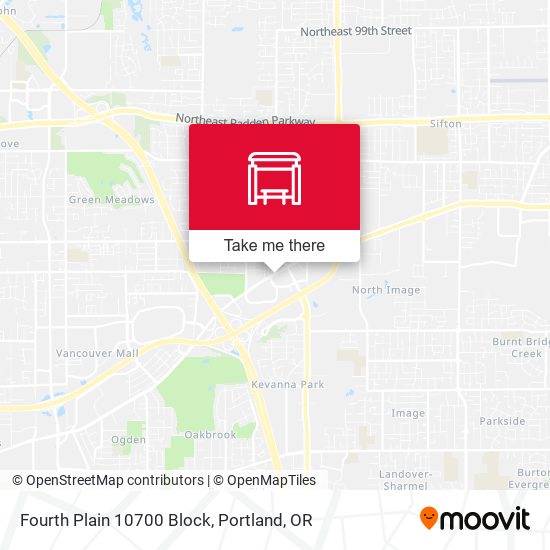 Fourth Plain 10700 Block map