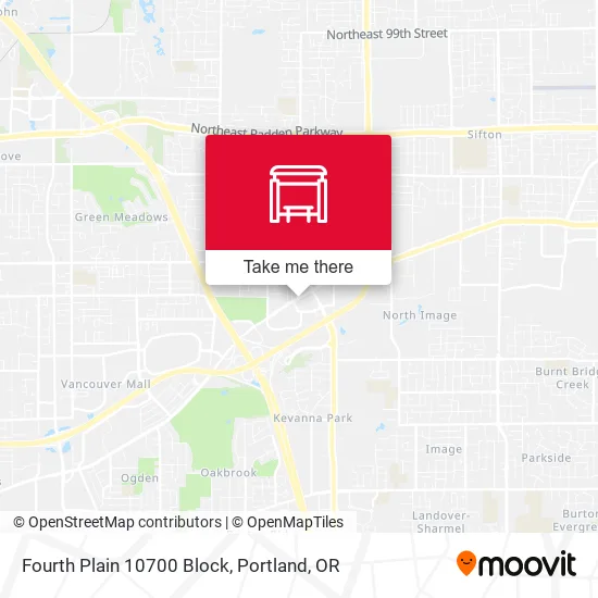 Fourth Plain 10700 Block map