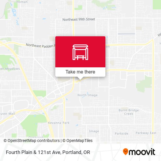 Fourth Plain & 121st Ave map