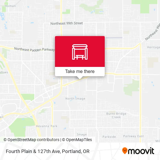 Fourth Plain & 127th Ave map