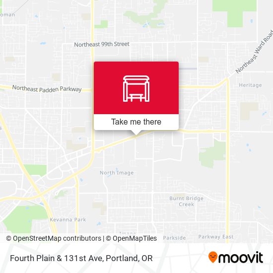 Fourth Plain & 131st Ave map