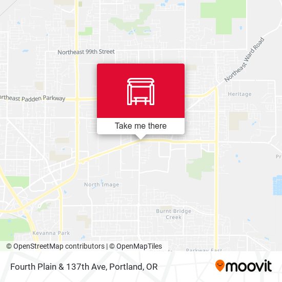 Fourth Plain & 137th Ave map