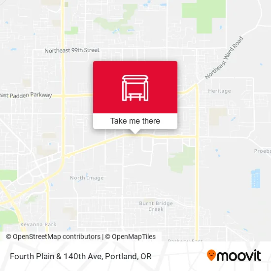 Fourth Plain & 140th Ave map