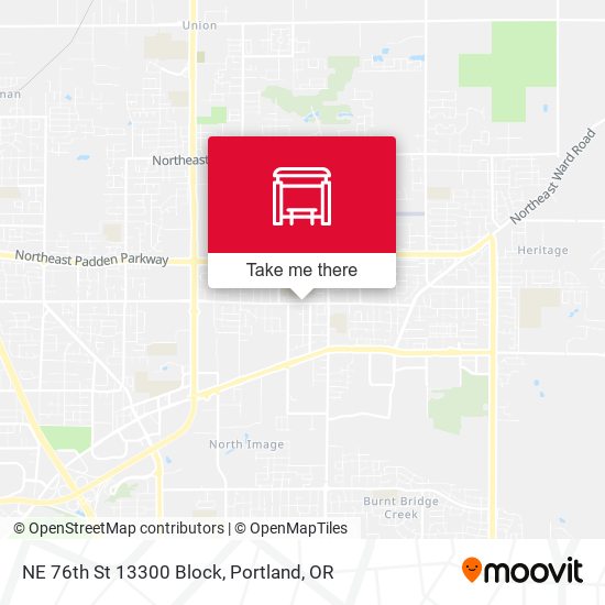NE 76th St 13300 Block map