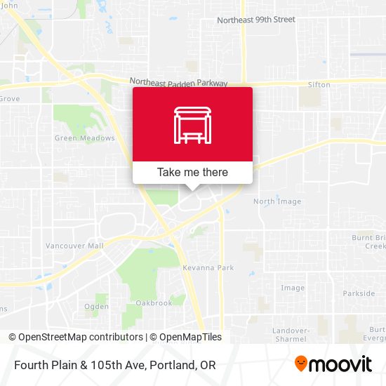 Fourth Plain & 105th Ave map