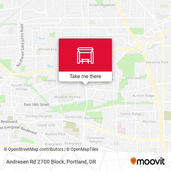 Andresen Rd 2700 Block map