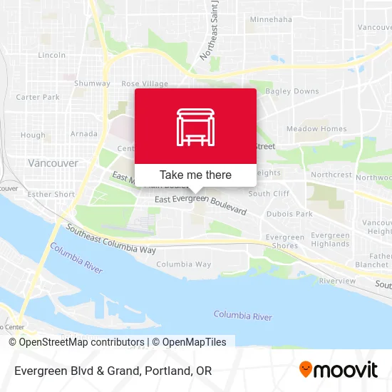 Evergreen Blvd & Grand map