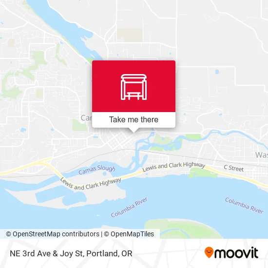 NE 3rd Ave & Joy St map