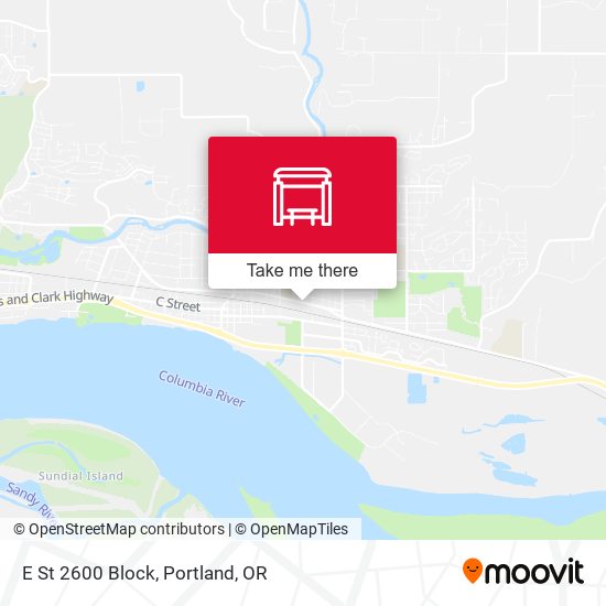 E St 2600 Block map