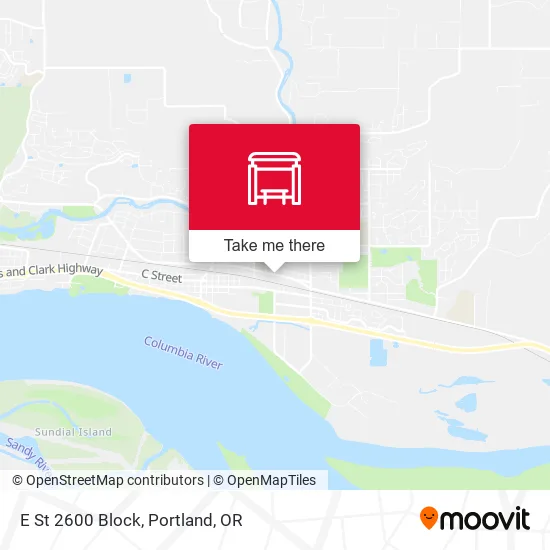 E St 2600 Block map