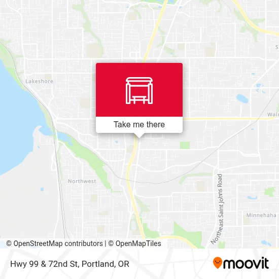 Hwy 99 & 72nd St map