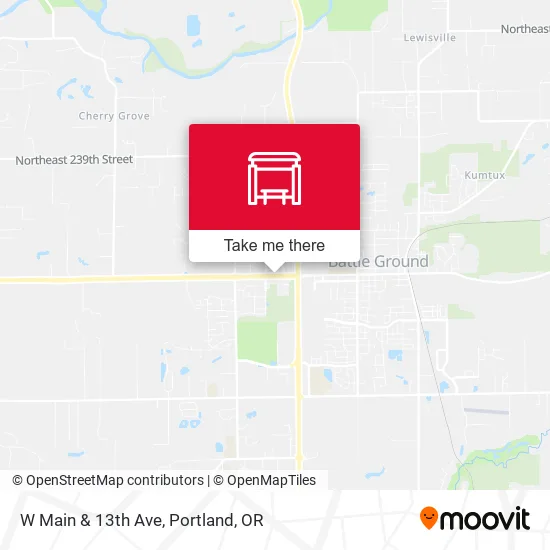 W Main & 13th Ave map
