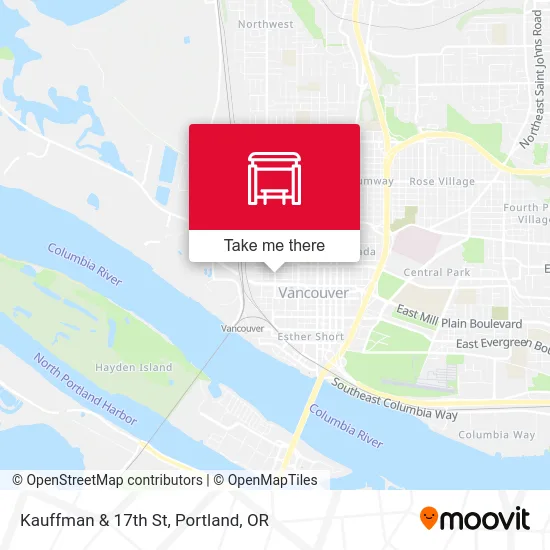 Kauffman & 17th St map