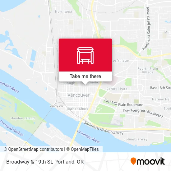 Broadway & 19th St map