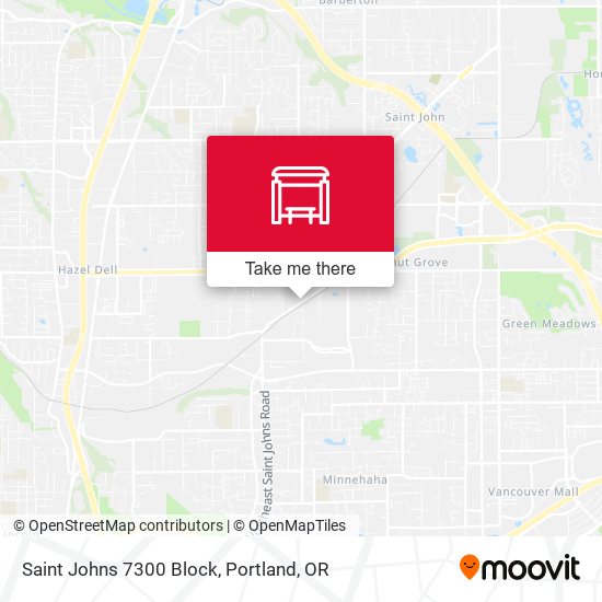 Mapa de Saint Johns 7300 Block