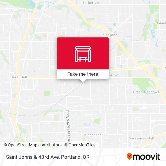 Saint Johns & 43rd Ave map
