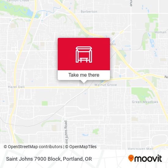 Saint Johns 7900 Block map